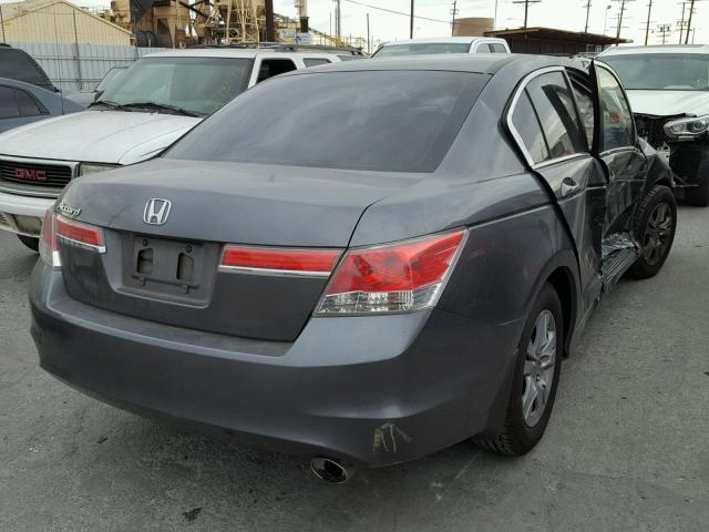 1HGCP2F4XBA054662 - 2011 HONDA ACCORD LXP GRAY photo 4