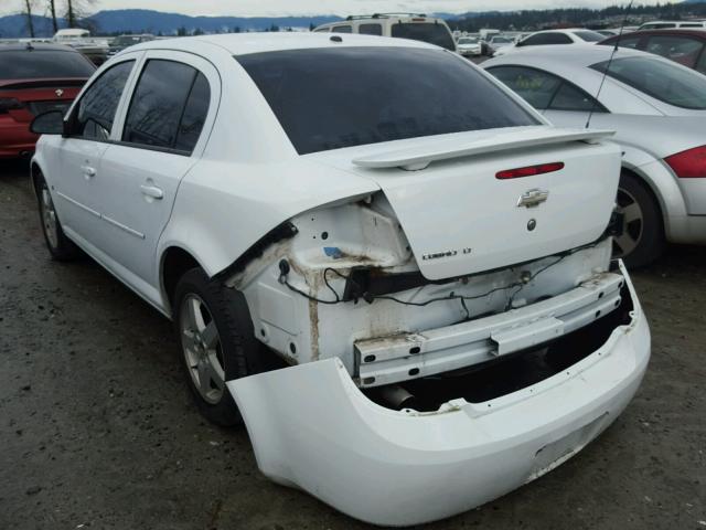 1G1AL55F877296109 - 2007 CHEVROLET COBALT LT WHITE photo 3