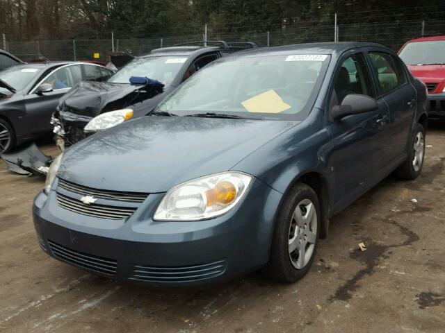 1G1AK55F367702153 - 2006 CHEVROLET COBALT LS BLUE photo 2