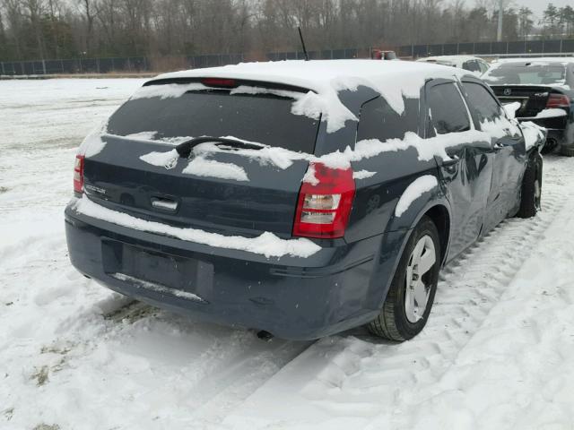 2D4FV47T48H148410 - 2008 DODGE MAGNUM BLUE photo 4