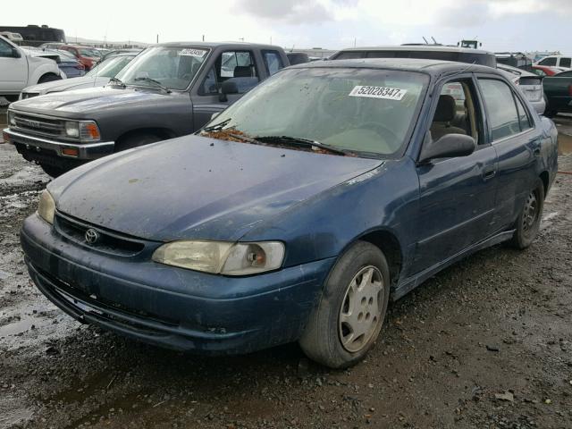 1NXBR12E8WZ081436 - 1998 TOYOTA COROLLA VE BLUE photo 2