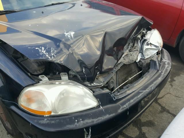 1HGEJ824XVL007613 - 1997 HONDA CIVIC EX შავი ფოტო 10