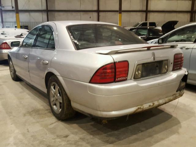 1LNHM87A02Y637314 - 2002 LINCOLN LS SILVER photo 3