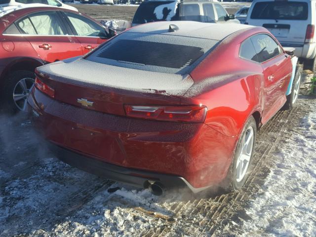 1G1FB1RS1H0125513 - 2017 CHEVROLET CAMARO LT MAROON photo 4