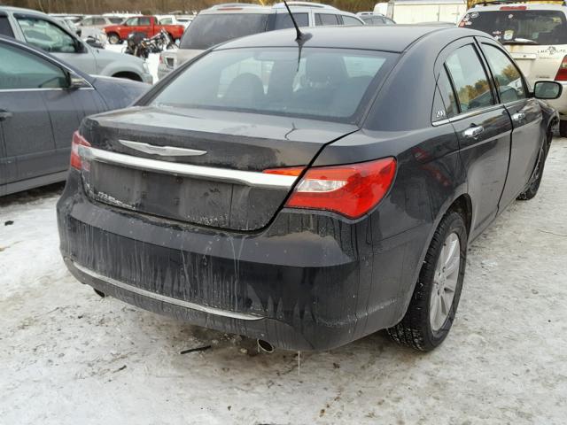 1C3CCBCG4DN500765 - 2013 CHRYSLER 200 LIMITE BLACK photo 4