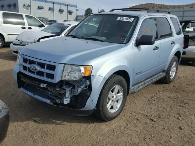 1FMCU49369KA85445 - 2009 FORD ESCAPE HYB BLUE photo 2