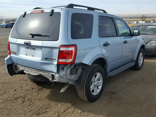 1FMCU49369KA85445 - 2009 FORD ESCAPE HYB BLUE photo 4