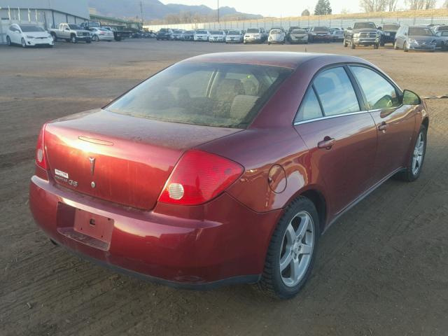 1G2ZH57N294100657 - 2009 PONTIAC G6 GT RED photo 4