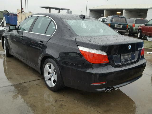 WBANU53568CT04147 - 2008 BMW 528 I BLACK photo 3