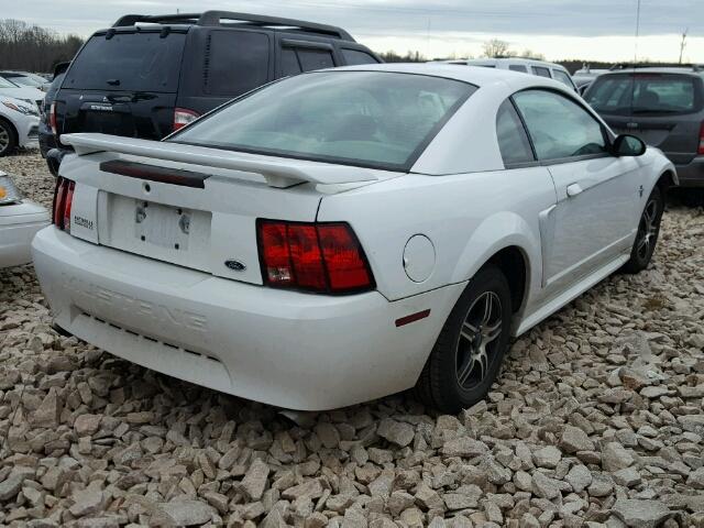 1FAFP40491F120805 - 2001 FORD MUSTANG WHITE photo 4