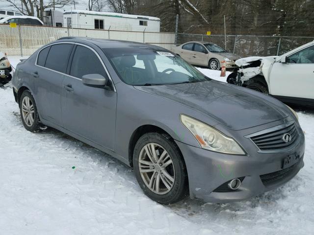 JN1CV6AR2AM450017 - 2010 INFINITI G37 GRAY photo 1