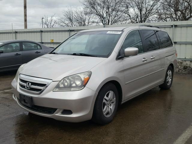 5FNRL38466B410528 - 2006 HONDA ODYSSEY EX SILVER photo 2