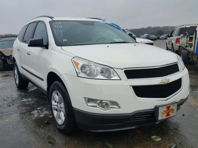 1GNKREED1BJ300478 - 2011 CHEVROLET TRAVERSE L WHITE photo 1