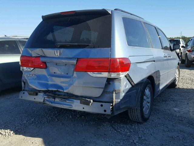 5FNRL384X9B055917 - 2009 HONDA ODYSSEY EX BLUE photo 4