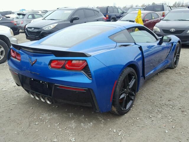 1G1YH2D73G5107631 - 2016 CHEVROLET CORVETTE S BLUE photo 4