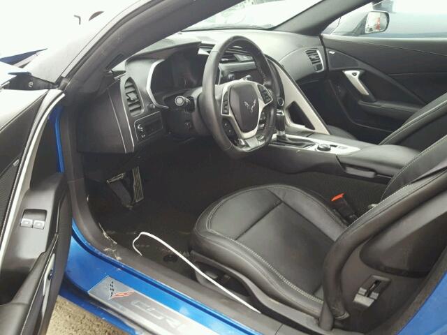 1G1YH2D73G5107631 - 2016 CHEVROLET CORVETTE S BLUE photo 9