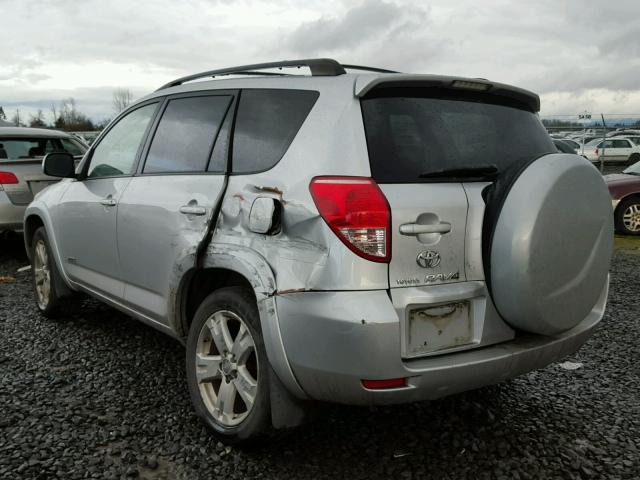 JTMBK32V866004722 - 2006 TOYOTA RAV4 SPORT SILVER photo 3