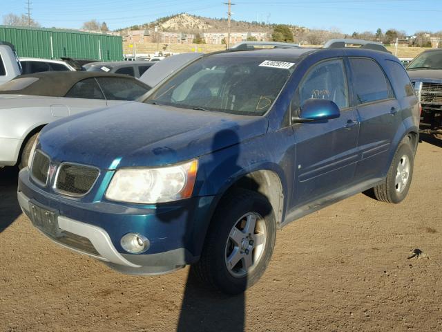 2CKDL73F676094073 - 2007 PONTIAC TORRENT TEAL photo 2