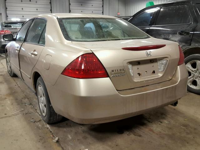 1HGCM56426A015998 - 2006 HONDA ACCORD LX GOLD photo 3