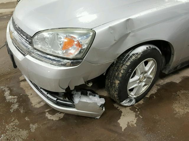 1G1ZT54835F114034 - 2005 CHEVROLET MALIBU LS SILVER photo 9