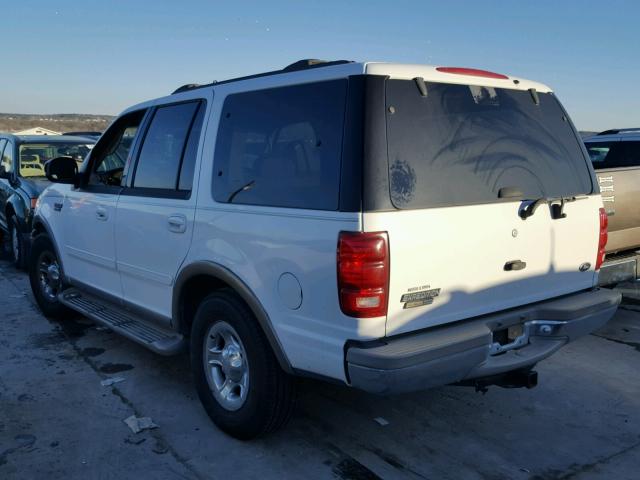 1FMRU17W91LA56638 - 2001 FORD EXPEDITION WHITE photo 3