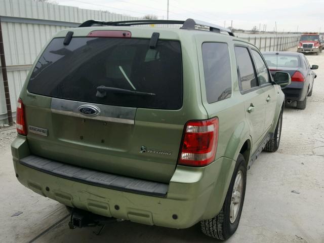 1FMCU49HX8KB15704 - 2008 FORD ESCAPE HEV GREEN photo 4