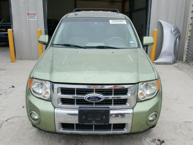 1FMCU49HX8KB15704 - 2008 FORD ESCAPE HEV GREEN photo 9