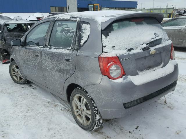 KL1TG66EX9B649358 - 2009 CHEVROLET AVEO LT GRAY photo 3