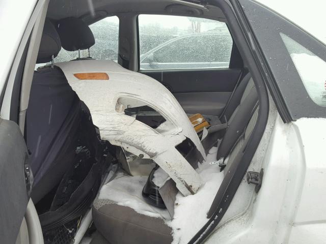 1FAHP34N27W338163 - 2007 FORD FOCUS ZX4 WHITE photo 6