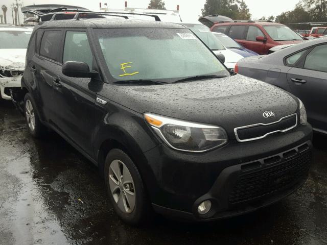 KNDJN2A23F7215910 - 2015 KIA SOUL BLACK photo 1