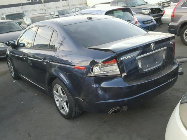 19UUA66265A074553 - 2005 ACURA TL BLACK photo 3