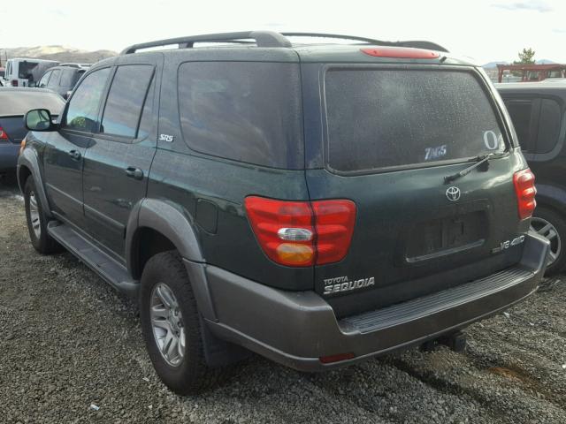 5TDBT44A33S176326 - 2003 TOYOTA SEQUOIA SR GREEN photo 3