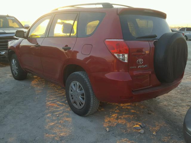 JTMZD33VX66011789 - 2006 TOYOTA RAV4 RED photo 3