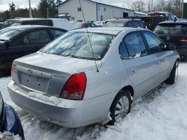 KMHDN46D44U880683 - 2004 HYUNDAI ELANTRA GL GRAY photo 4