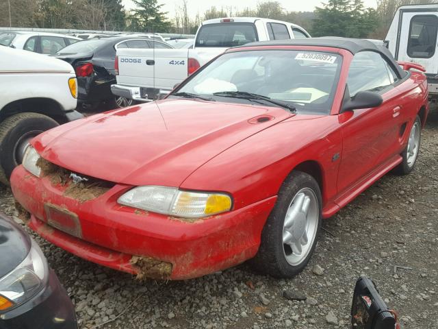 1FALP45T5SF145110 - 1995 FORD MUSTANG GT RED photo 2