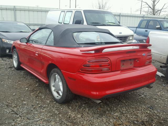 1FALP45T5SF145110 - 1995 FORD MUSTANG GT RED photo 3