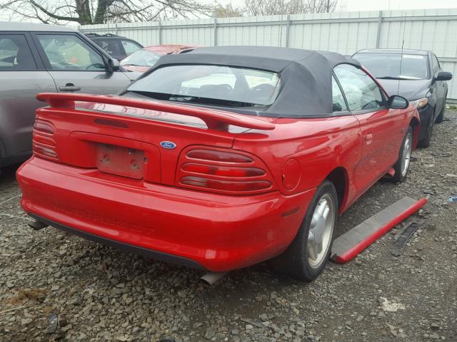 1FALP45T5SF145110 - 1995 FORD MUSTANG GT RED photo 4