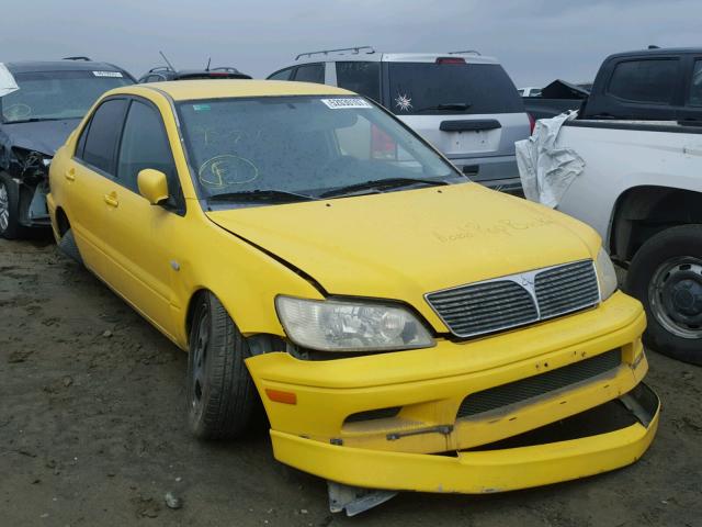 JA3AJ86E02U005681 - 2002 MITSUBISHI LANCER OZ YELLOW photo 1