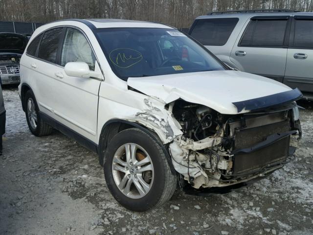 5J6RE4H76AL097264 - 2010 HONDA CR-V EXL WHITE photo 1