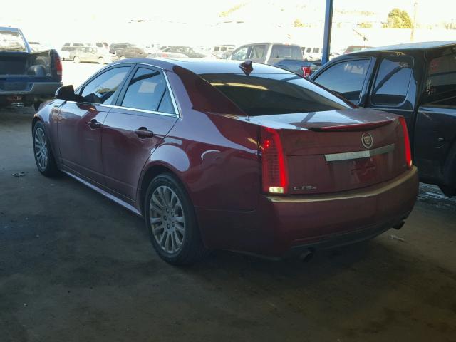 1G6DS5EV4A0103164 - 2010 CADILLAC CTS PREMIU RED photo 3