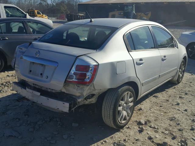 3N1AB6AP7AL709707 - 2010 NISSAN SENTRA 2.0 SILVER photo 4