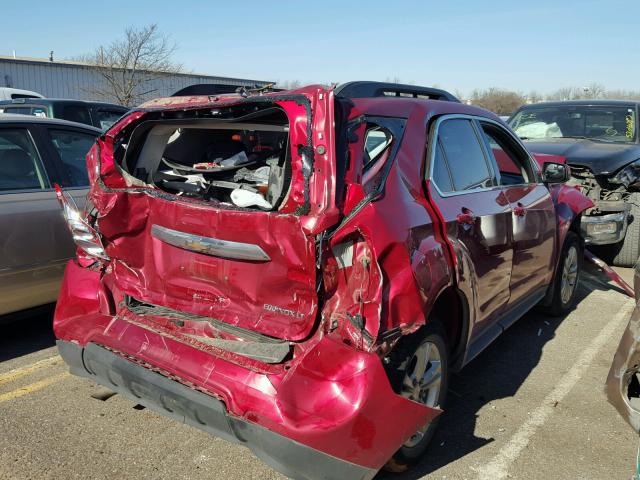 2GNALBEK0E1131255 - 2014 CHEVROLET EQUINOX LT RED photo 4