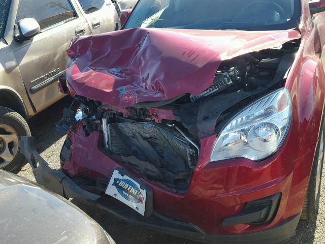 2GNALBEK0E1131255 - 2014 CHEVROLET EQUINOX LT RED photo 9