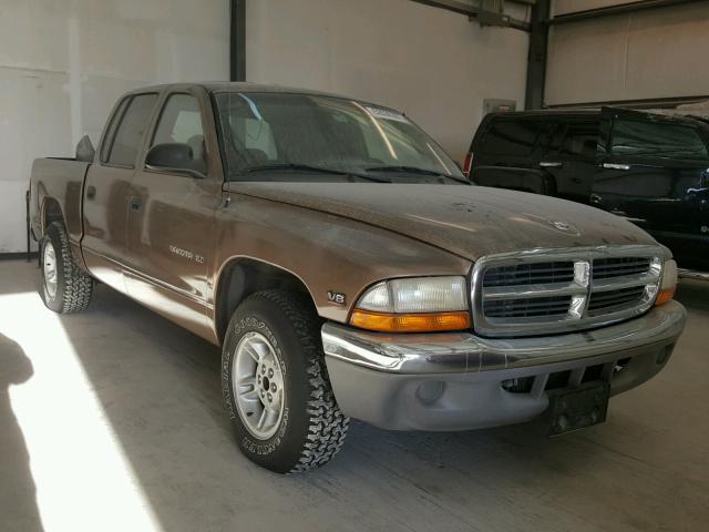 1B7GL2AN7YS718995 - 2000 DODGE DAKOTA QUA BROWN photo 1