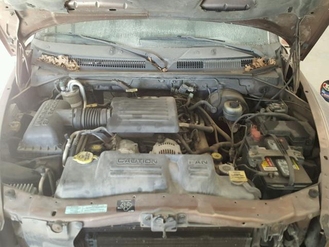 1B7GL2AN7YS718995 - 2000 DODGE DAKOTA QUA BROWN photo 7