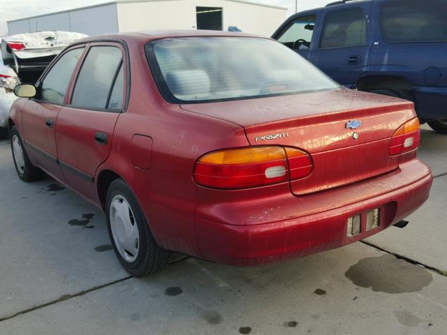 1Y1SK52882Z425060 - 2002 CHEVROLET GEO PRIZM BURGUNDY photo 3