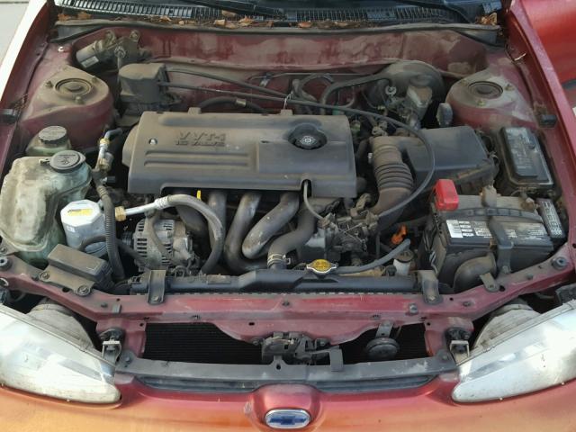 1Y1SK52882Z425060 - 2002 CHEVROLET GEO PRIZM BURGUNDY photo 7