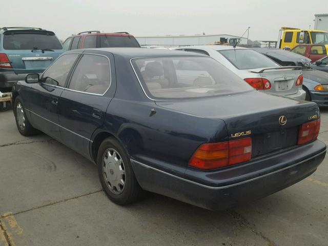 JT8BH22F1T0067949 - 1996 LEXUS LS 400 BLUE photo 3