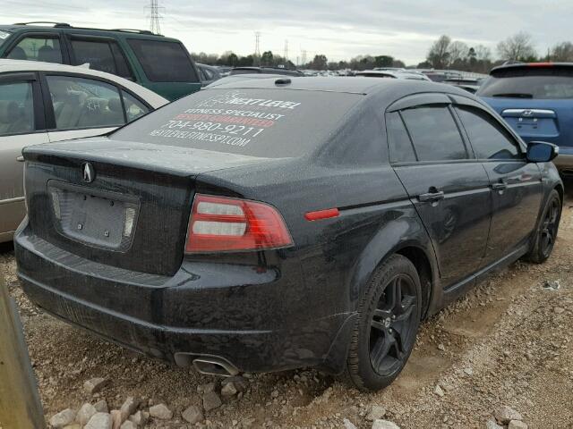 19UUA662X7A004377 - 2007 ACURA TL BLACK photo 4