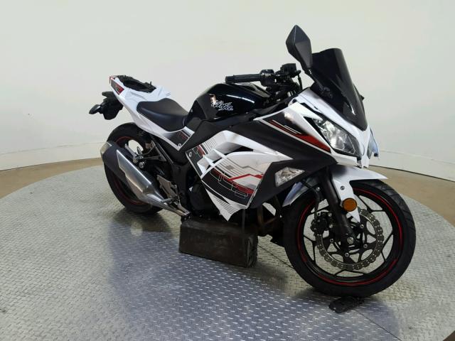 JKAEX8A13EA008581 - 2014 KAWASAKI EX300 A WHITE photo 2